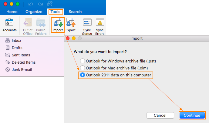 2011 outlook for mac